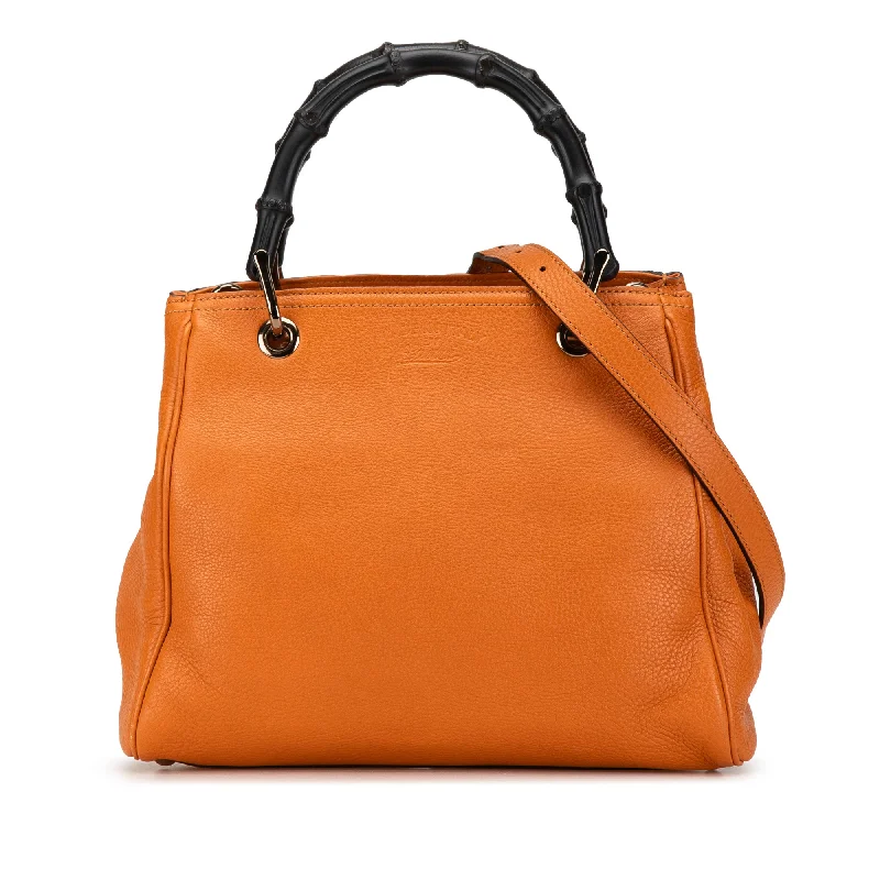 Quilted Shoulder Bag in Cream for a Classic and Elegant LookOrange Gucci Small Bamboo Shopper Satchel Quilted Shoulder Bag in Cream for a Classic and Elegant LookOrange Gucci Small Bamboo Shopper Satchel