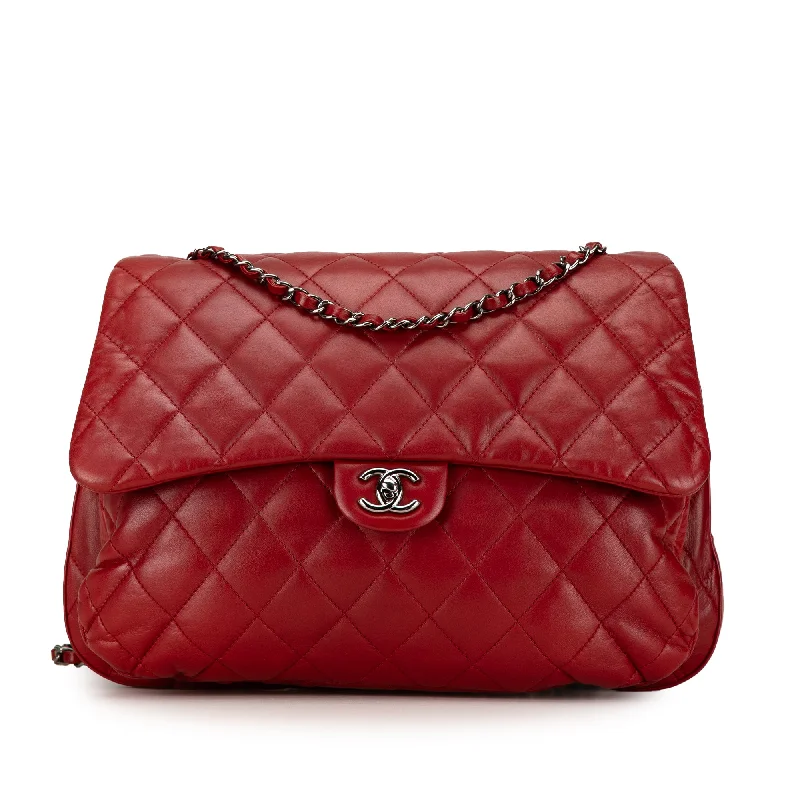 Printed Silk Shoulder Bag in Red for a Pop of ColorRed Chanel Maxi Lambskin 3 Accordion Flap Shoulder Bag Printed Silk Shoulder Bag in Red for a Pop of ColorRed Chanel Maxi Lambskin 3 Accordion Flap Shoulder Bag