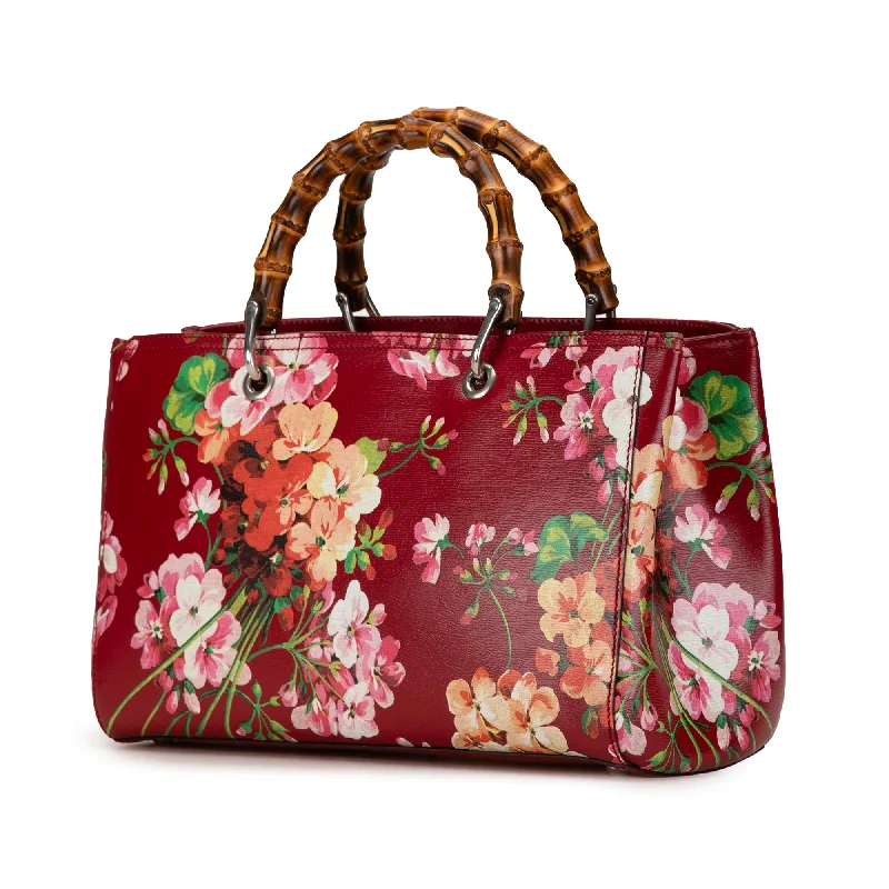Crossbody Shoulder Bag in Black Leather with Gold Hardware for Night OutsRed Gucci Medium Blooms Bamboo Shopper Satchel Crossbody Shoulder Bag in Black Leather with Gold Hardware for Night OutsRed Gucci Medium Blooms Bamboo Shopper Satchel
