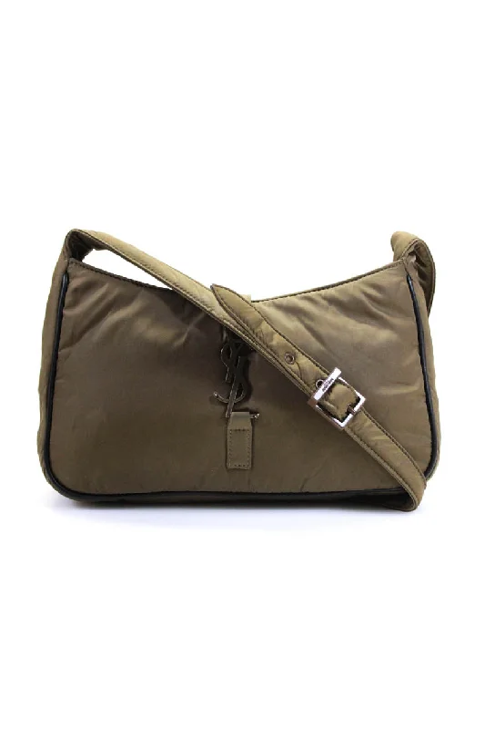 Shoulder Bag with Geometric Pattern in Multicolor for a Contemporary StyleSaint Laurent Womens Small Logo Nylon Le 5 A 7 Hobo Handbag Brown Black Shoulder Bag with Geometric Pattern in Multicolor for a Contemporary StyleSaint Laurent Womens Small Logo Nylon Le 5 A 7 Hobo Handbag Brown Black