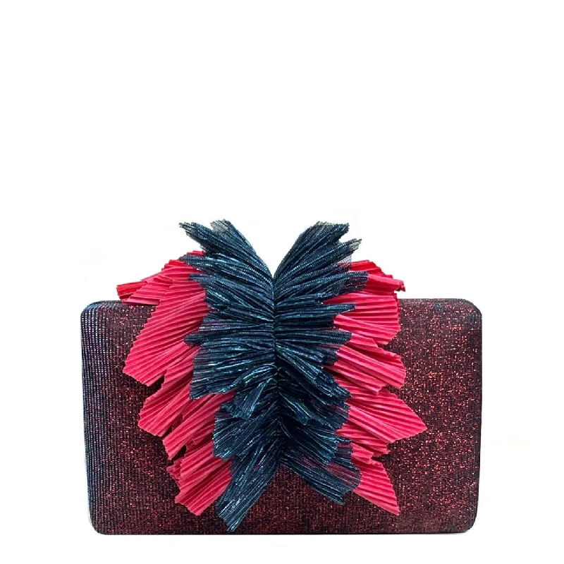 Women's Metallic Leather Clutch in Rose Gold for Valentine's DateScarlet Angel Clutch Women's Metallic Leather Clutch in Rose Gold for Valentine's DateScarlet Angel Clutch