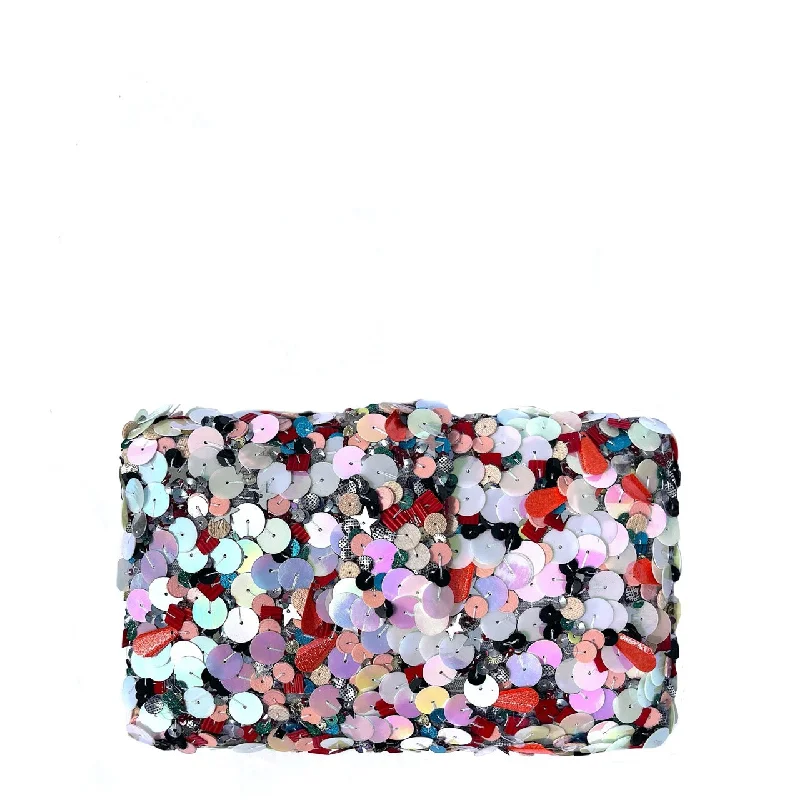 Snake - Skin Effect Clutch in Green for Exotic PartiesCloud Clutch