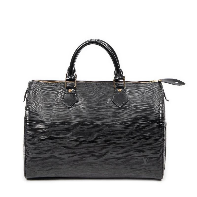 Women's Shoulder Bag with Faux Fur Strap in White for Winter StyleSpeedy 30