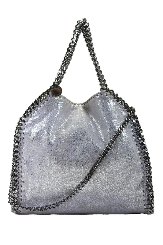 Women's Large Leather Shoulder Bag in Brown with Multiple Compartments for WorkStella McCartney Womens Falabella Snap Button Chain Trim Shoulder Handbag Silver Women's Large Leather Shoulder Bag in Brown with Multiple Compartments for WorkStella McCartney Womens Falabella Snap Button Chain Trim Shoulder Handbag Silver