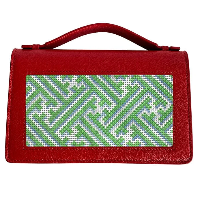 Leather Clutch with Chain Strap in Black for Cocktail PartiesThe Everyday Clutch - Red with Silver Chain Leather Clutch with Chain Strap in Black for Cocktail PartiesThe Everyday Clutch - Red with Silver Chain
