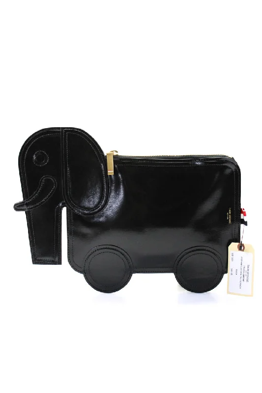 Embroidered Denim Shoulder Bag in Blue for a Vintage VibeThom Browne Womens Black Elephant Leather Zip Clutch Bag Handbag Endless Runway Embroidered Denim Shoulder Bag in Blue for a Vintage VibeThom Browne Womens Black Elephant Leather Zip Clutch Bag Handbag Endless Runway
