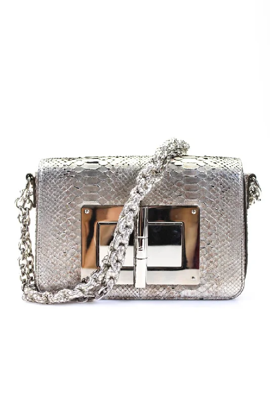 Shoulder Bag with Geometric Pattern in Multicolor for a Contemporary StyleTom Ford Metallic Python Bag from eBay Endless Runway Shoulder Bag with Geometric Pattern in Multicolor for a Contemporary StyleTom Ford Metallic Python Bag from eBay Endless Runway