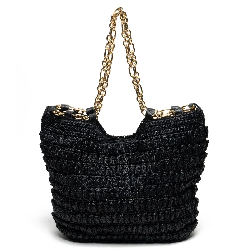 Women's Canvas Shoulder Bag in Navy with Striped Pattern for Beach TripsWomen's Camilla Shoulder Bag In Black Women's Canvas Shoulder Bag in Navy with Striped Pattern for Beach TripsWomen's Camilla Shoulder Bag In Black