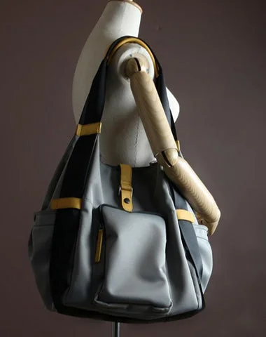 Women's Canvas Shoulder Bag in Navy with Striped Pattern for Beach TripsWomens Gray Nylon Shoulder Handbag Purse Unique Nylon Gem Shoulder Purse for Ladies Women's Canvas Shoulder Bag in Navy with Striped Pattern for Beach TripsWomens Gray Nylon Shoulder Handbag Purse Unique Nylon Gem Shoulder Purse for Ladies