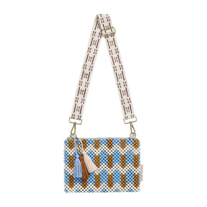Suede Clutch with Tassel Details in Olive for Fall SoireesAnvi Beaded Clutch - Blue Jean Suede Clutch with Tassel Details in Olive for Fall SoireesAnvi Beaded Clutch - Blue Jean