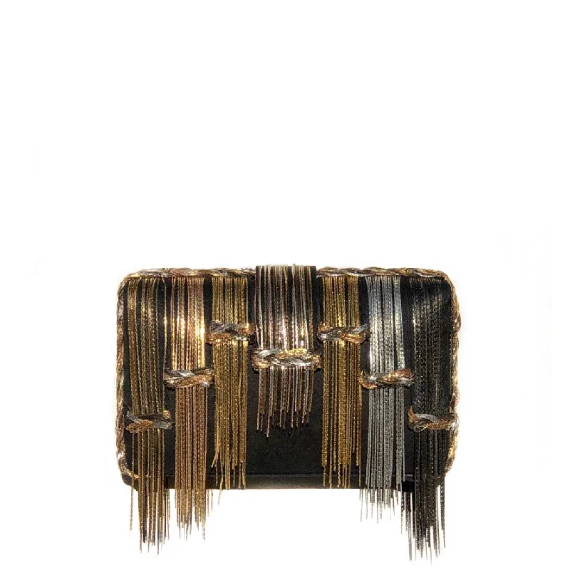 Women's Monogrammed Leather Clutch in Tan for Personalized StyleTassy Clutch