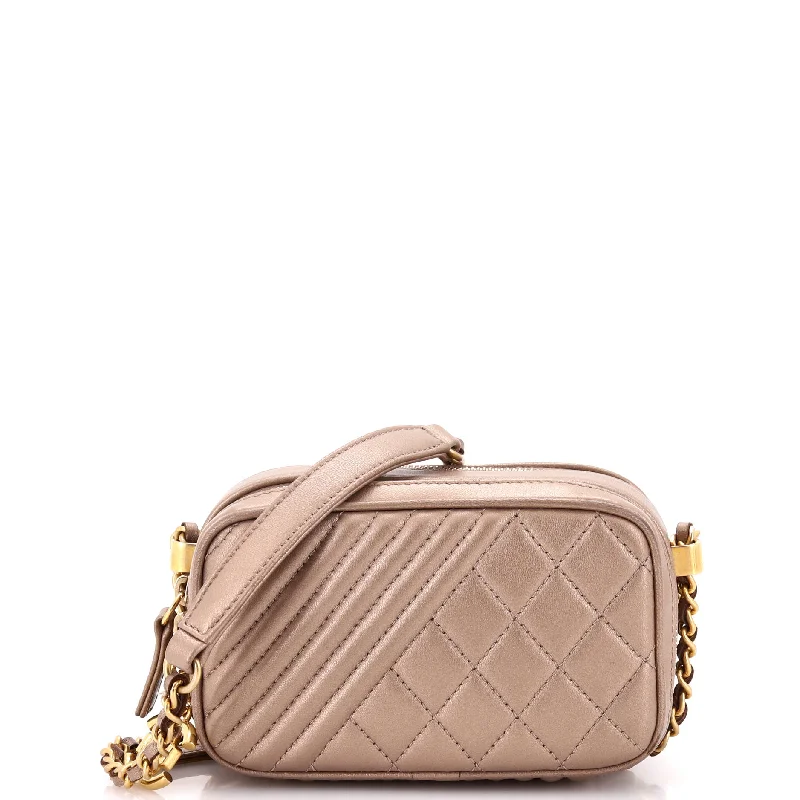 Suede Crossbody Bag in Olive Green for Fall Fashion StatementsCoco Boy Camera Bag Quilted Leather Mini