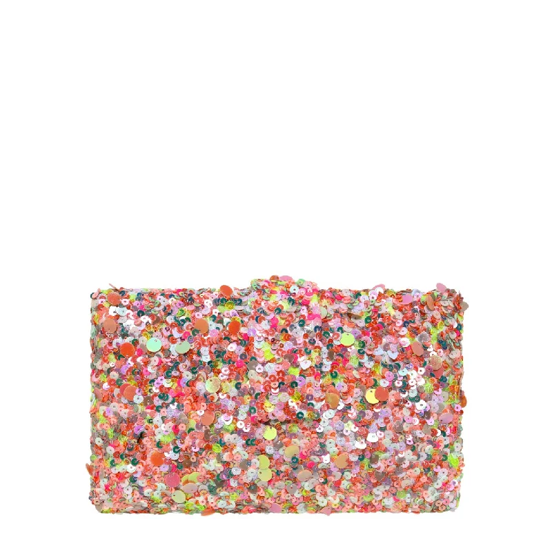 Lace - Trimmed Satin Clutch in Ivory for Garden WeddingsConfetti 2.0 Kitsch Clutch Lace - Trimmed Satin Clutch in Ivory for Garden WeddingsConfetti 2.0 Kitsch Clutch