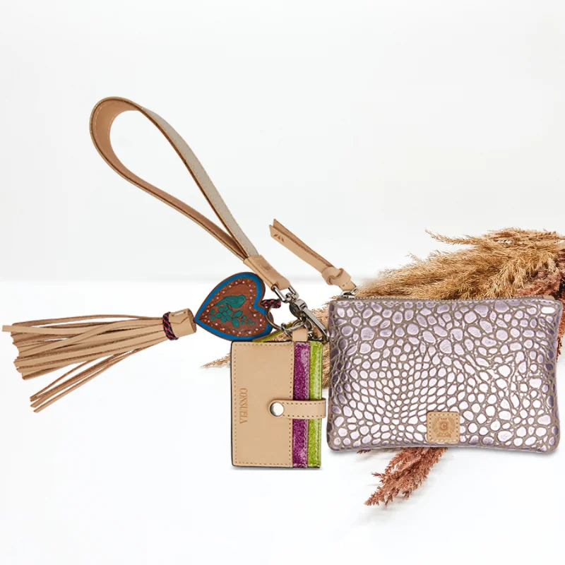 Women's Lizard - Print Clutch in Brown for a Chic LookConsuela | LuLu Combi Wristlet Women's Lizard - Print Clutch in Brown for a Chic LookConsuela | LuLu Combi Wristlet