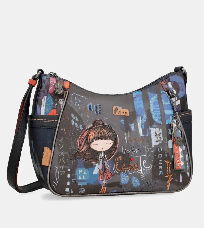 Women's Crossbody Bag with Multiple Compartments in Gray for Organized Daily UseContemporary shoulder bag Contemporary Women's Crossbody Bag with Multiple Compartments in Gray for Organized Daily UseContemporary shoulder bag Contemporary