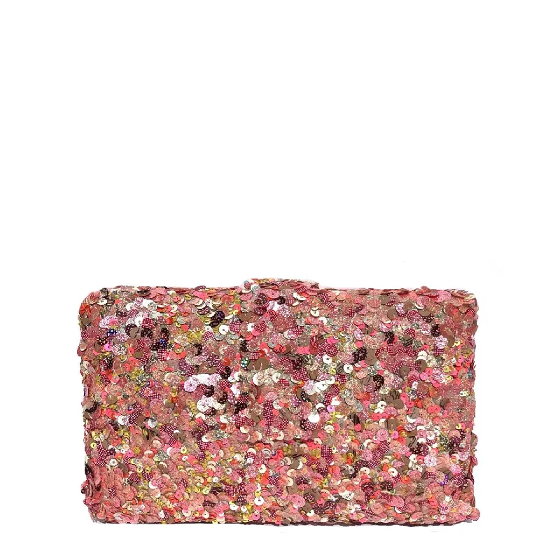 Women's Lizard - Print Clutch in Brown for a Chic LookCosmopolitan Clutch