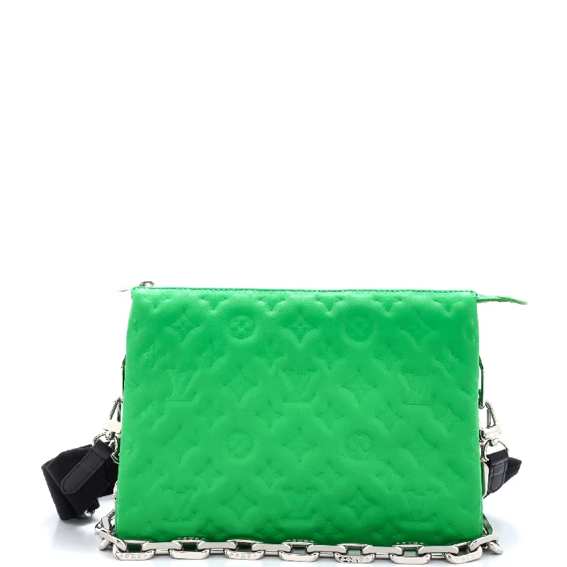 Geometric - Printed PVC Crossbody Bag in Multicolor for Trendy Street StyleCoussin Bag Monogram Embossed Lambskin PM Geometric - Printed PVC Crossbody Bag in Multicolor for Trendy Street StyleCoussin Bag Monogram Embossed Lambskin PM