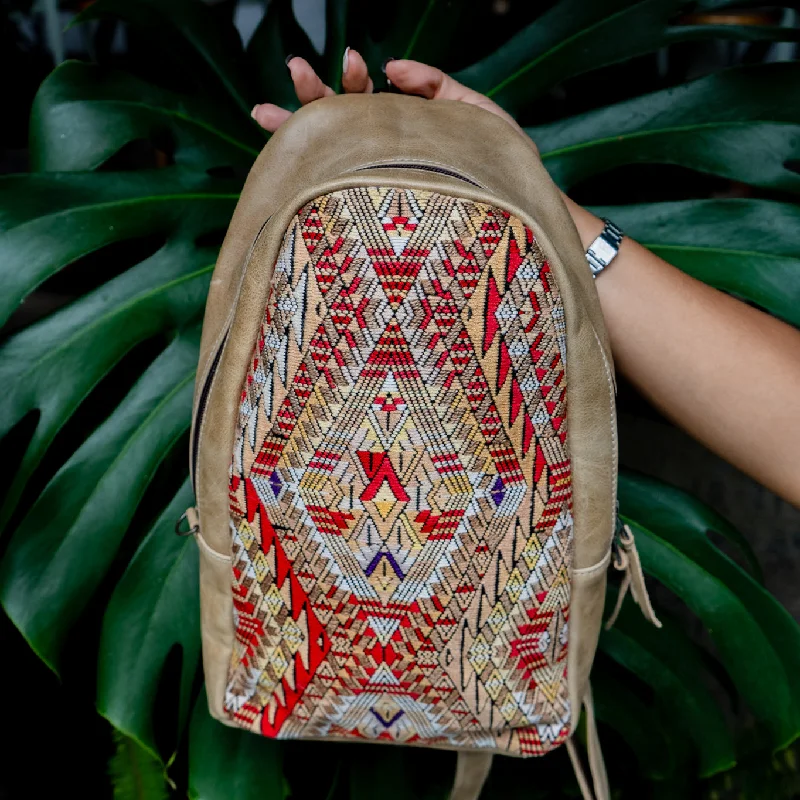 Waterproof Nylon Crossbody Bag in Navy Blue for Outdoor Hiking TripsCROSSBODY SLING 2.0 - LARGE - OOAK HUIPIL - CAMEL - NO. 13049 Waterproof Nylon Crossbody Bag in Navy Blue for Outdoor Hiking TripsCROSSBODY SLING 2.0 - LARGE - OOAK HUIPIL - CAMEL - NO. 13049