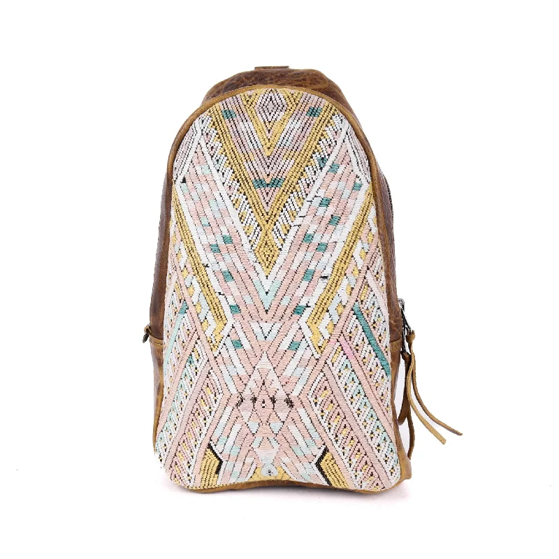 Straw Crossbody Bag in Natural Color for Beach Vacations and Summer DaysCROSSBODY SLING 2.0 - OOAK - WRANGLER - NO. 14077