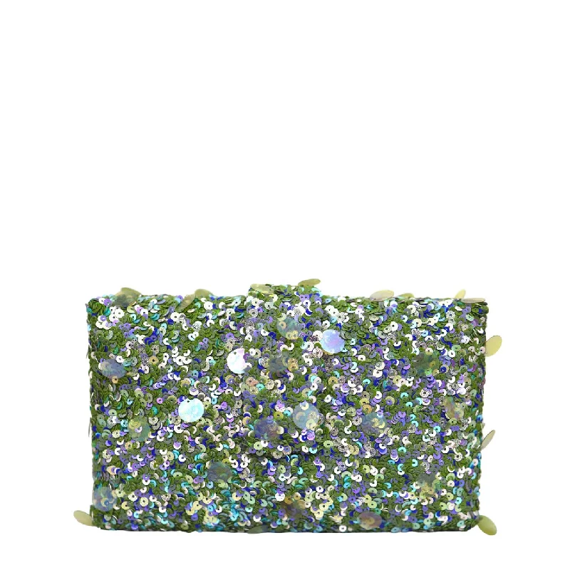 Pearl - Embellished Clutch in Cream for Bridal ShowersPistachio Kitsch Clutch