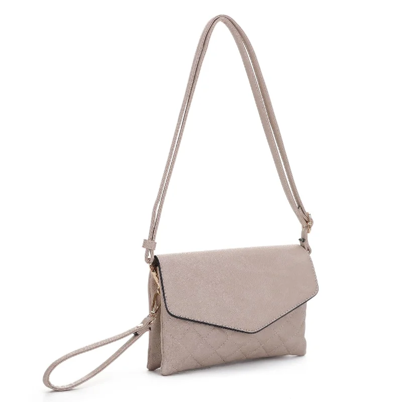 Large Faux Leather Crossbody Bag in Brown with Tassel Details for Casual TravelFC20266 Mariah Quilted Envelope Crossbody Bag Large Faux Leather Crossbody Bag in Brown with Tassel Details for Casual TravelFC20266 Mariah Quilted Envelope Crossbody Bag