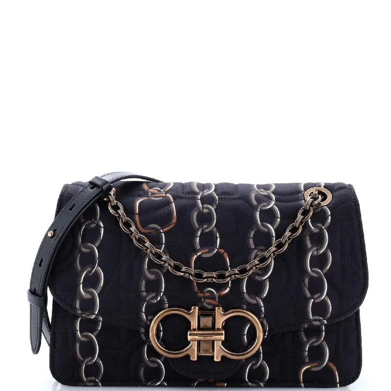 Large Faux Leather Crossbody Bag in Brown with Tassel Details for Casual TravelGancini Turnlock Flap Bag Quilted Printed Silk Medium Large Faux Leather Crossbody Bag in Brown with Tassel Details for Casual TravelGancini Turnlock Flap Bag Quilted Printed Silk Medium