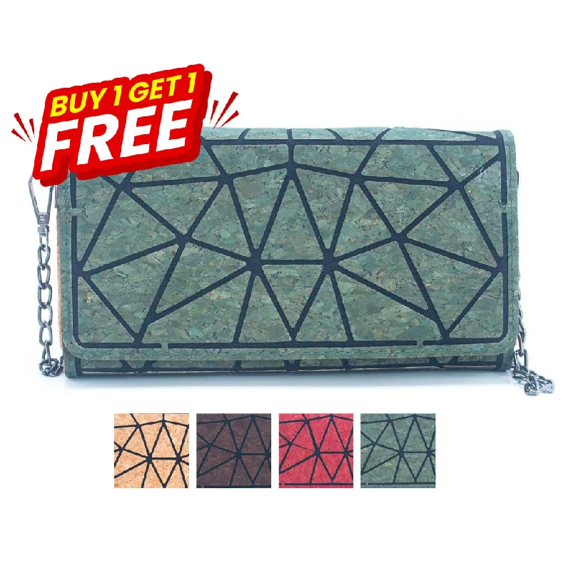 Quilted Leather Crossbody Bag in Cream for a Classic and Elegant AppearanceBUY 1 GET 1 FREE: Geometric Pattern Natural Cork with Chain Ladies phone Wallet and Crossbody Bag BAG-2217 Quilted Leather Crossbody Bag in Cream for a Classic and Elegant AppearanceBUY 1 GET 1 FREE: Geometric Pattern Natural Cork with Chain Ladies phone Wallet and Crossbody Bag BAG-2217
