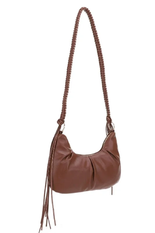 Women's Crossbody Bag with Chain Strap in Gold for a Glamorous TouchHL20631 Tasha Fringe Crossbody Bag