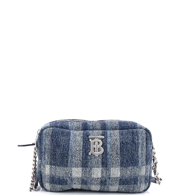 Medium - sized Canvas Crossbody Bag in Beige with Floral Print for Spring OutingsLola Camera Bag Printed Denim Small Medium - sized Canvas Crossbody Bag in Beige with Floral Print for Spring OutingsLola Camera Bag Printed Denim Small