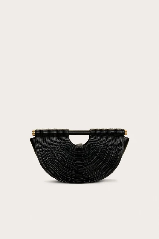 Snake - Skin Effect Clutch in Green for Exotic PartiesLOU CLUTCH - BLACK