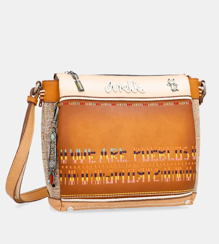 Hand - painted Canvas Crossbody Bag in Yellow for a Unique and Artistic LookMagic Souls crossbody bag with 3 compartments Hand - painted Canvas Crossbody Bag in Yellow for a Unique and Artistic LookMagic Souls crossbody bag with 3 compartments