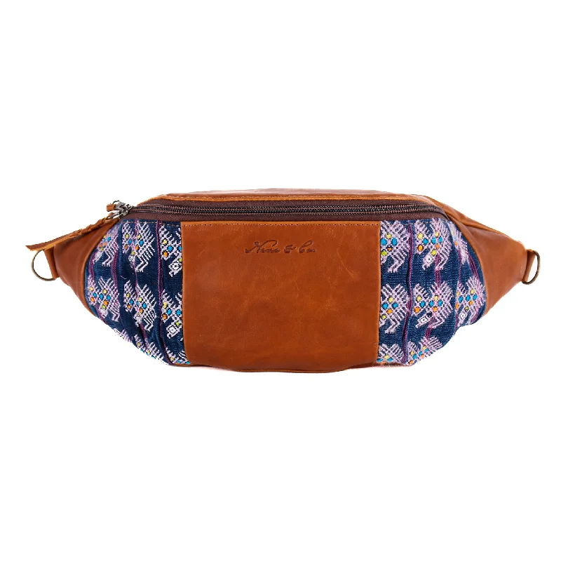 Plus - size Women's Crossbody Bag in Burgundy for Ample StorageMANNY PACK - OOAK HUIPIL TEXTILE - CAFE - NO. 10863 Plus - size Women's Crossbody Bag in Burgundy for Ample StorageMANNY PACK - OOAK HUIPIL TEXTILE - CAFE - NO. 10863