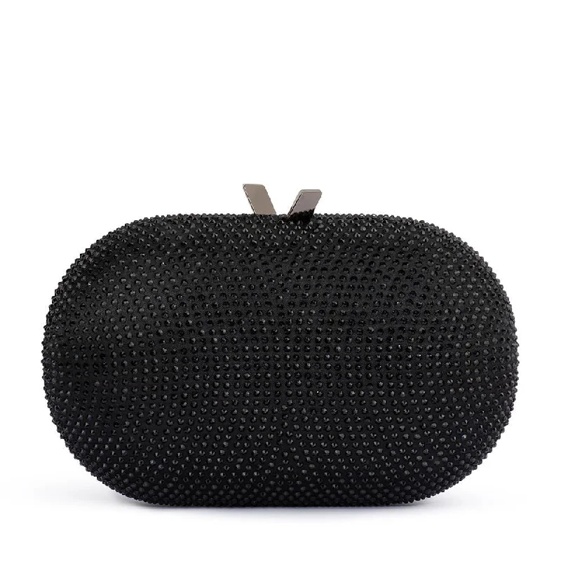 Pearl - Embellished Clutch in Cream for Bridal ShowersMELANIE Hotfix Clutch