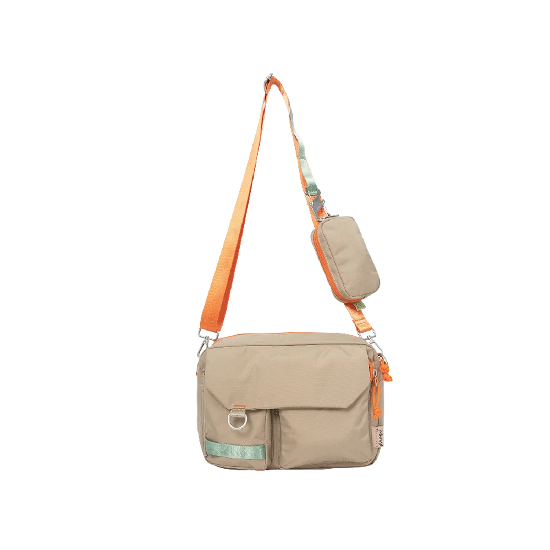 Geometric - Printed PVC Crossbody Bag in Multicolor for Trendy Street StyleMission FP Movement X Doughnut II Series Crossbody Bag