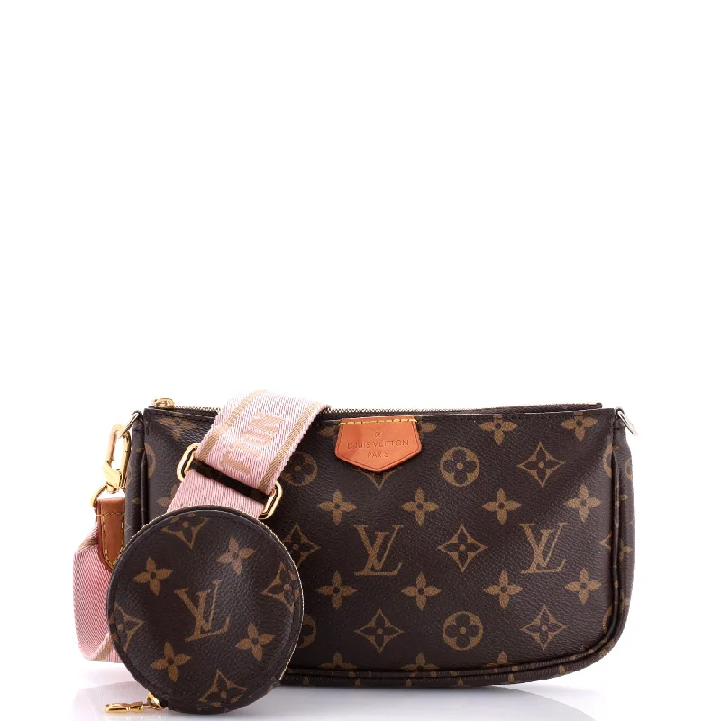 Plus - size Women's Crossbody Bag in Burgundy for Ample StorageMulti Pochette Accessoires Monogram Canvas Plus - size Women's Crossbody Bag in Burgundy for Ample StorageMulti Pochette Accessoires Monogram Canvas