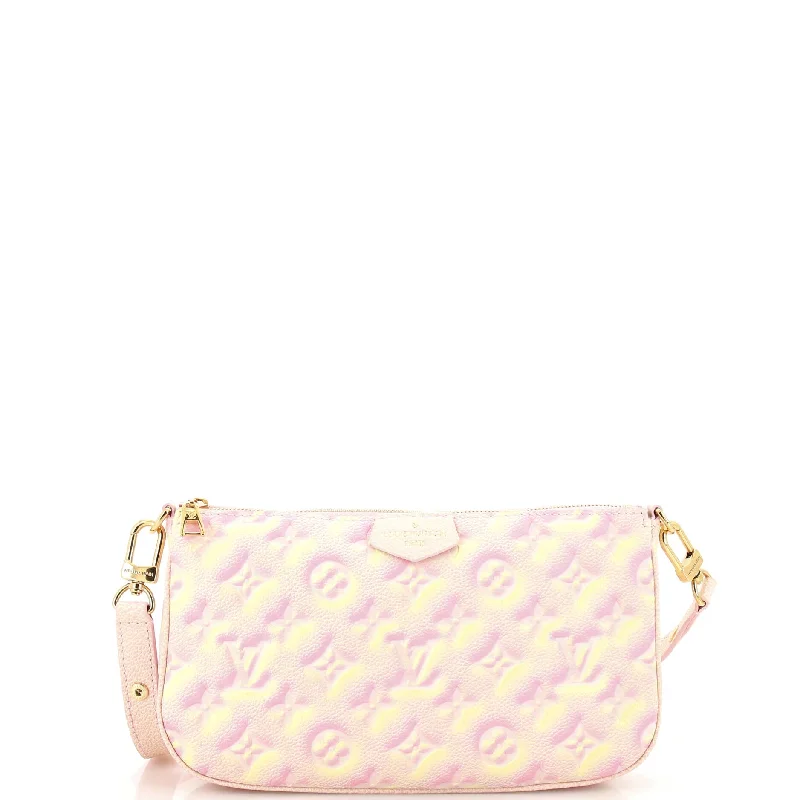 Straw Crossbody Bag in Natural Color for Beach Vacations and Summer DaysMulti Pochette Accessoires Stardust Monogram Empreinte Leather Straw Crossbody Bag in Natural Color for Beach Vacations and Summer DaysMulti Pochette Accessoires Stardust Monogram Empreinte Leather