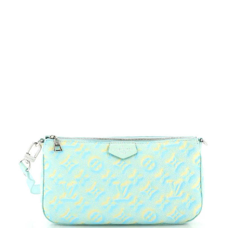 Women's Crossbody Bag with Magnetic Closure in White for Quick AccessMulti Pochette Accessoires Stardust Monogram Empreinte Leather Women's Crossbody Bag with Magnetic Closure in White for Quick AccessMulti Pochette Accessoires Stardust Monogram Empreinte Leather