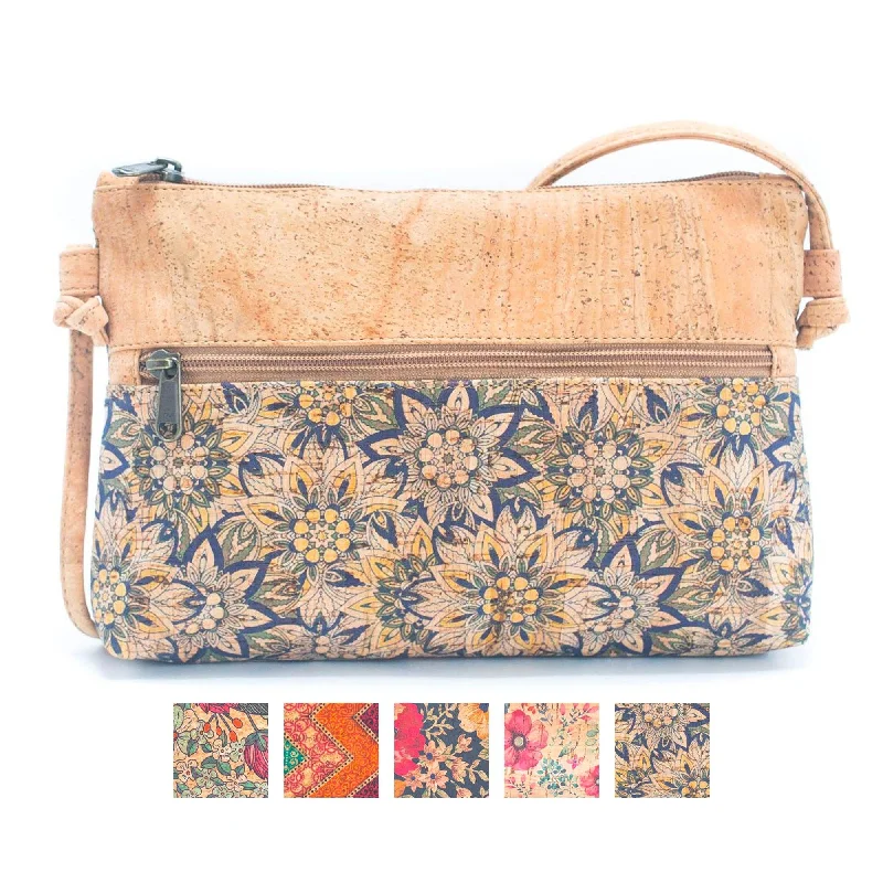 Metallic Crossbody Bag in Silver for New Year's Eve and Special CelebrationsNatural Cork and Printed Design Women's Crossbody Bag BAGP-230 Metallic Crossbody Bag in Silver for New Year's Eve and Special CelebrationsNatural Cork and Printed Design Women's Crossbody Bag BAGP-230