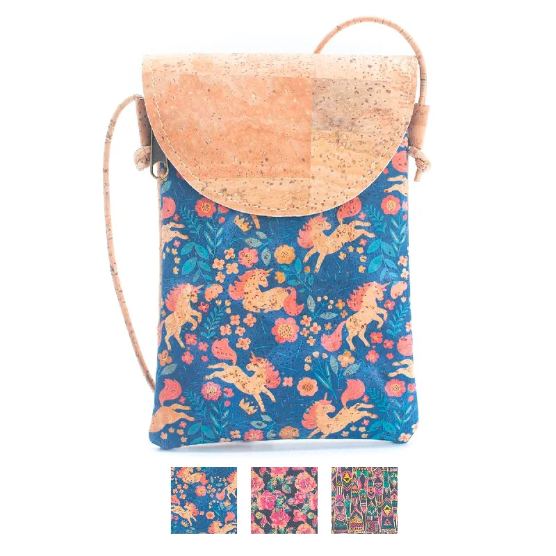 Women's Crossbody Bag with Magnetic Closure in White for Quick AccessNatural Cork Half-Moon Flap Ladies' Phone Pouch (5units) BAGP-220 Women's Crossbody Bag with Magnetic Closure in White for Quick AccessNatural Cork Half-Moon Flap Ladies' Phone Pouch (5units) BAGP-220