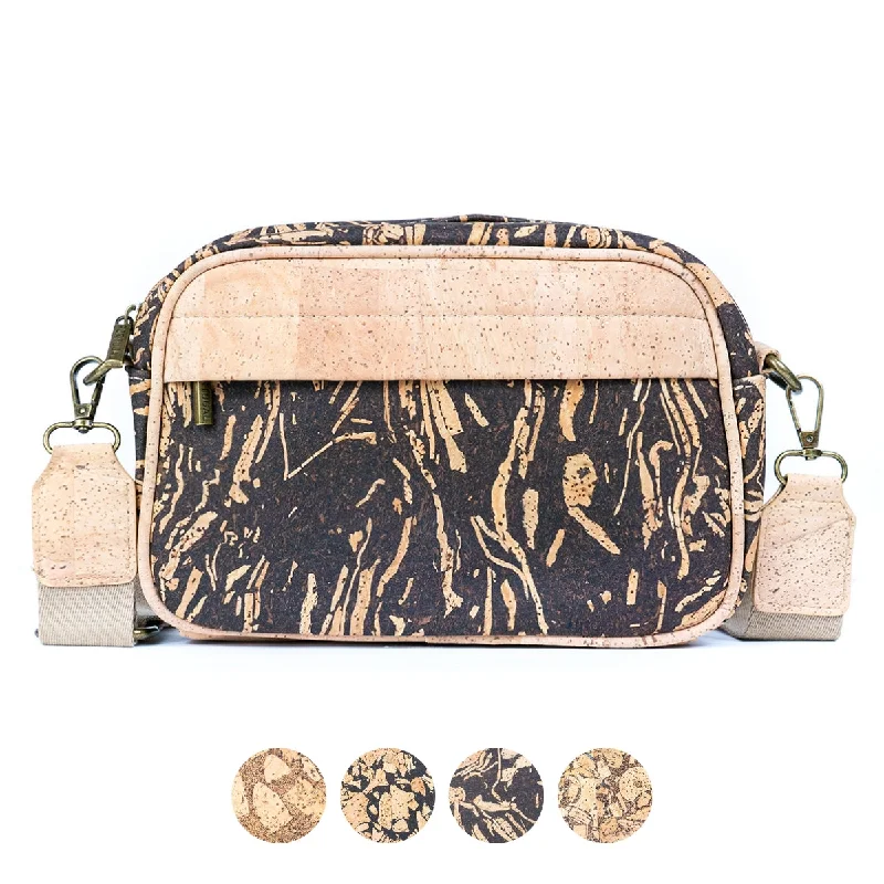 Women's Crossbody Bag with Zippered Pocket on the Back in Red for SecurityMen's Cork and Coffee Grounds Crossbody Bag BAG-2343 Women's Crossbody Bag with Zippered Pocket on the Back in Red for SecurityMen's Cork and Coffee Grounds Crossbody Bag BAG-2343