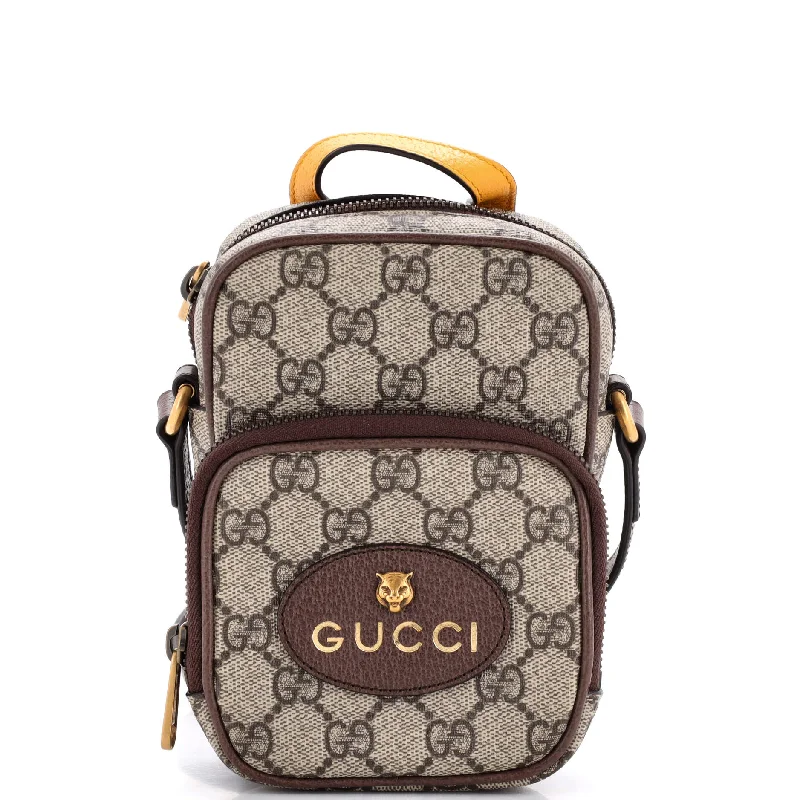 Quilted Leather Crossbody Bag in Cream for a Classic and Elegant AppearanceNeo Vintage Top Handle Crossbody Bag GG Coated Canvas Mini Quilted Leather Crossbody Bag in Cream for a Classic and Elegant AppearanceNeo Vintage Top Handle Crossbody Bag GG Coated Canvas Mini