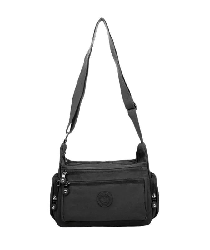 Quilted Leather Crossbody Bag in Cream for a Classic and Elegant AppearanceNY2002 Suzy Nylon Crossbody Bag
