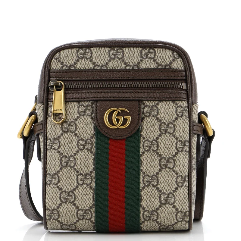 Quilted Leather Crossbody Bag in Cream for a Classic and Elegant AppearanceOphidia Messenger Bag GG Coated Canvas Mini Quilted Leather Crossbody Bag in Cream for a Classic and Elegant AppearanceOphidia Messenger Bag GG Coated Canvas Mini