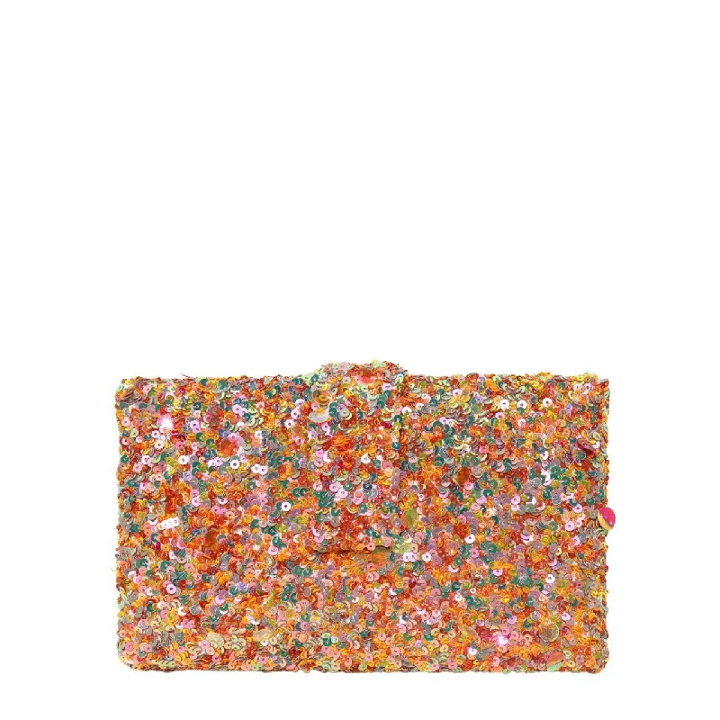Large Sequin Clutch in Gold for Red - Carpet EventsMarigold Kitsch Clutch