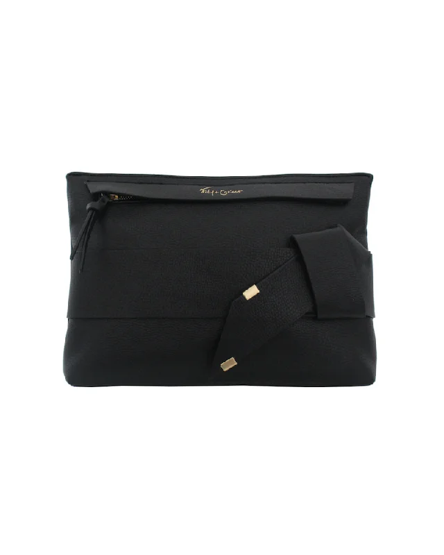 Pearl - Embellished Clutch in Cream for Bridal ShowersPellie Clutch in Black