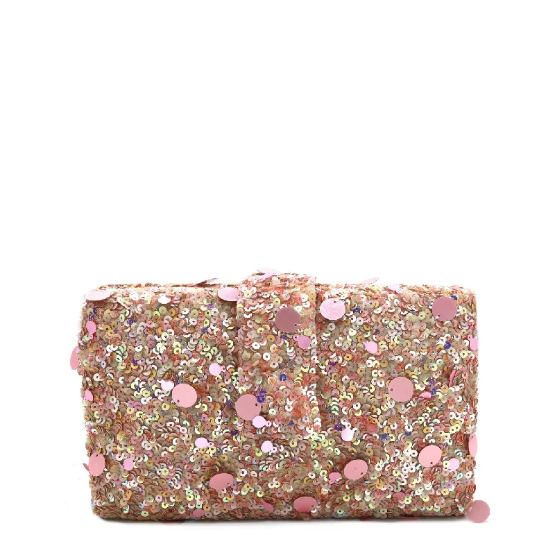 Quilted Leather Evening Bag in Gray for Sophisticated EventsRose' Kitsch Clutch