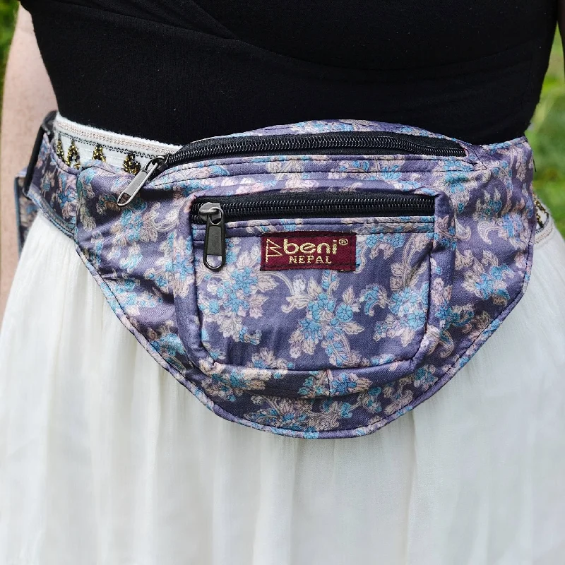 Large Sequin Clutch in Gold for Red - Carpet EventsSari Silk Fanny Pack