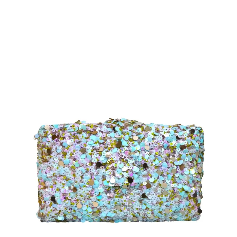 Women's Lizard - Print Clutch in Brown for a Chic LookSeafoam Kitsch Clutch