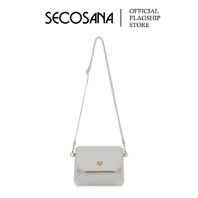 Women's Crossbody Bag with Magnetic Closure in White for Quick AccessSECOSANA Chenzy Sling Bag