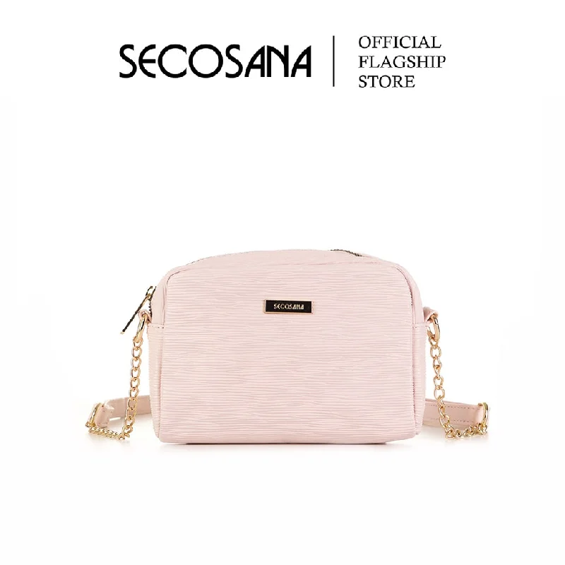 Medium - sized Canvas Crossbody Bag in Beige with Floral Print for Spring OutingsSECOSANA Dindin Sling Bag Medium - sized Canvas Crossbody Bag in Beige with Floral Print for Spring OutingsSECOSANA Dindin Sling Bag